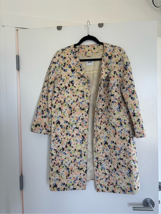 Moschino Jackets & Blazers - Moschino Pastel Multi Tweed Coat